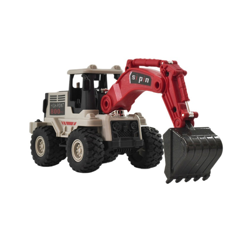 Simulation Alloy Excavator Children's Toy, Construction Vehicle, Inertia-Powered Crane for Boys, Baby Bulldozer Toy Car - image 5
