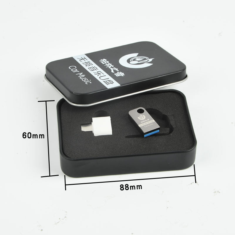 Car music U disk wholesale lossless sound quality metal U disk mini logo set-U disk manufacturer in stock - image 4