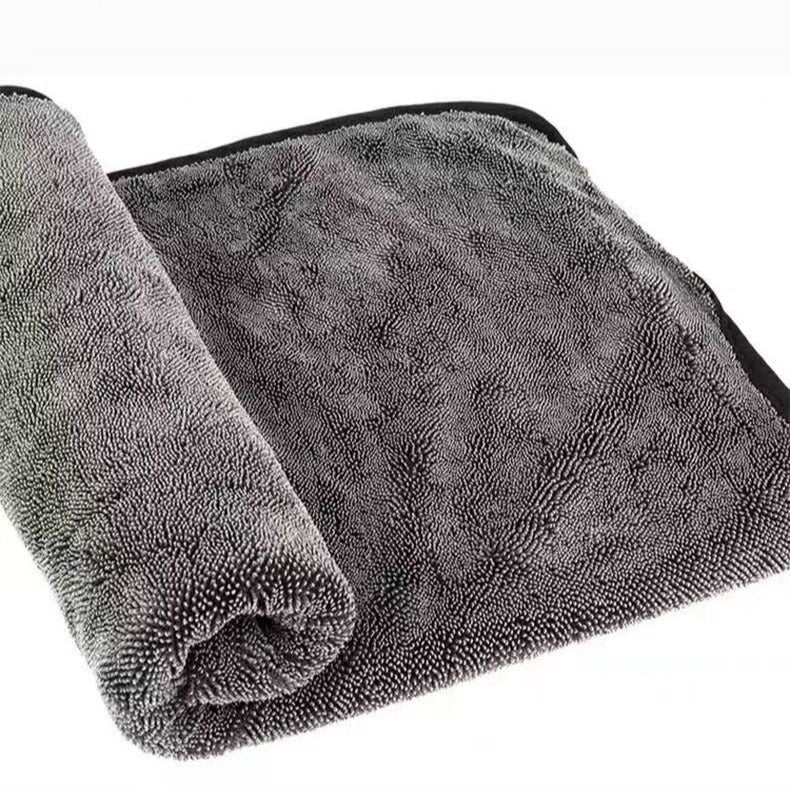 Cross-Border Braided Car Towel Microfiber Double-Sided Thickened Car Beauty Non-Shedding Absorbent Car Wash Towel - image 4