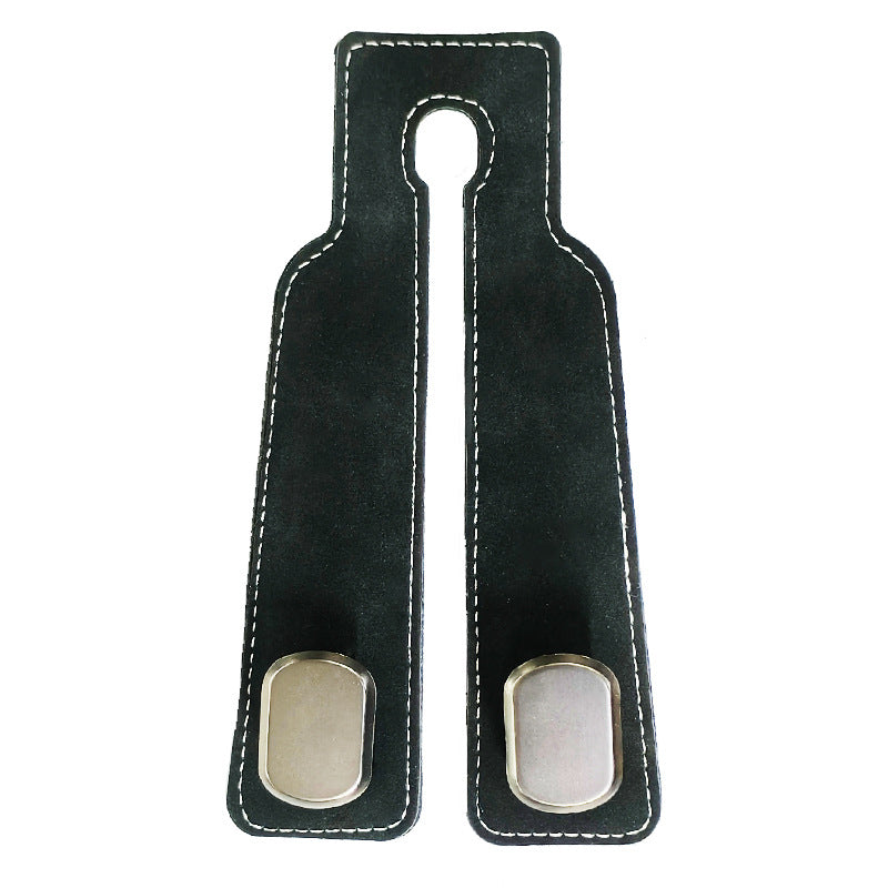 Car hook car seat back double hook suede metal rear seat small hook car mobile phone bracket hook - image 5