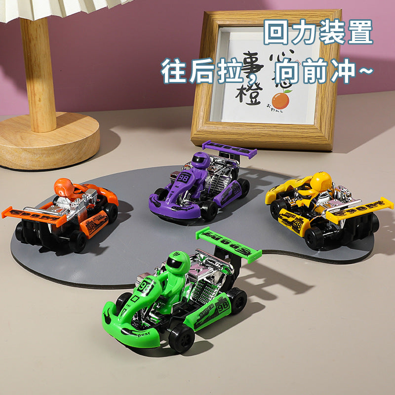 Children's toy car back force kart racing model mini back force car toy stall wholesale supply - image 3