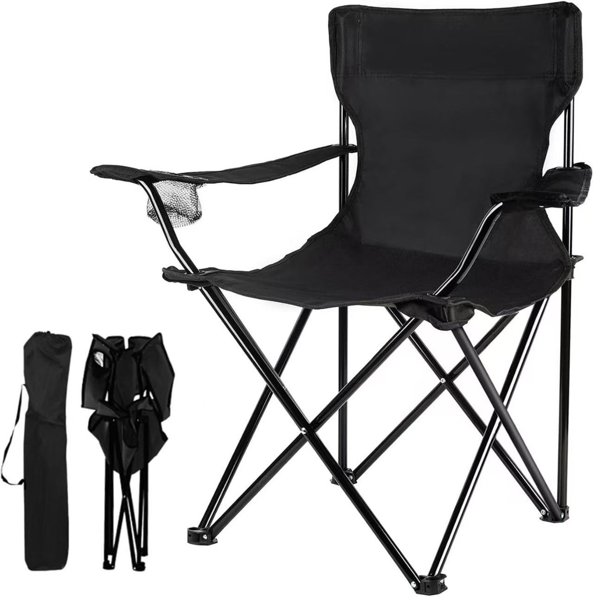 Armchair, Outdoor Folding Chair, Car-Mounted Portable Camping Beach Chair, Leisure Fishing Chair, Lightweight Lazy Folding Chair - image 4