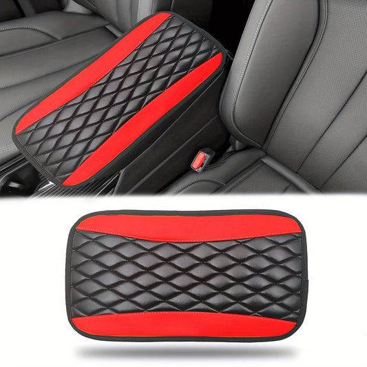 Cross-border explosion car armrest box pad PU leather bubble three-dimensional four-season universal central armrest box pad wholesale - image 1