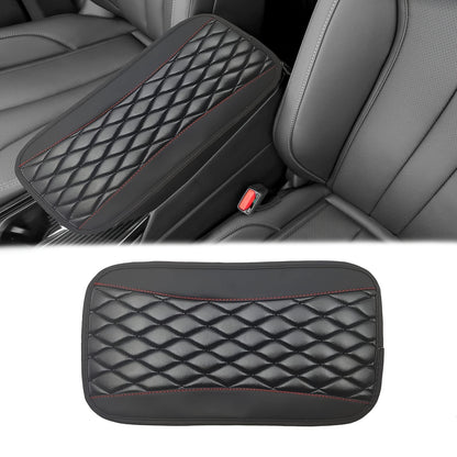 Cross-border explosion car armrest box pad PU leather bubble three-dimensional four-season universal central armrest box pad wholesale - image 2