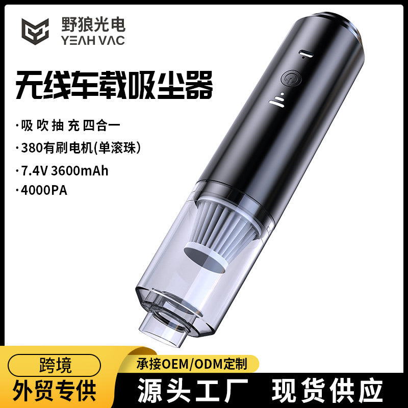 Portable Wireless Cleaning High-Power Dust Collector, Wet and Dry Dual-Use, Car and Home Mini Quiet Car Vacuum Cleaner - image 1