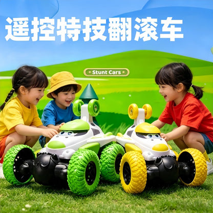 Remote Control Stunt Toy Car 360-Degree Rotating Rechargeable Dump Truck Electric Car Children's Day Gift for Boys - image 1