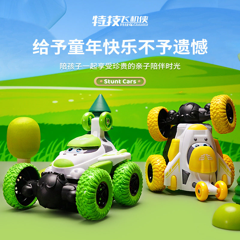 Remote Control Stunt Toy Car 360-Degree Rotating Rechargeable Dump Truck Electric Car Children's Day Gift for Boys - image 3