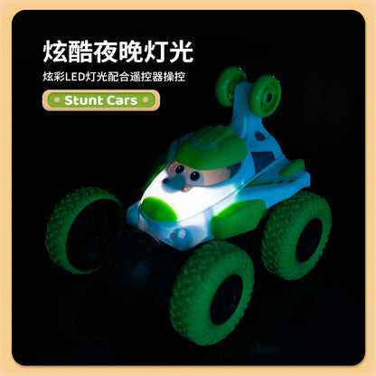 Remote Control Stunt Toy Car 360-Degree Rotating Rechargeable Dump Truck Electric Car Children's Day Gift for Boys - image 4
