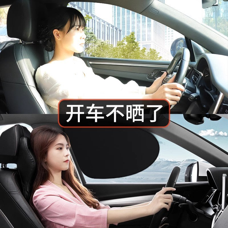 Car Electrostatic Film Adsorption Sunshade Side Window Privacy Side Shield Sun Protection Heat Insulation Sunshade Car Window Sun Visor - image 3