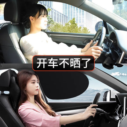 Car Electrostatic Film Adsorption Sunshade Side Window Privacy Side Shield Sun Protection Heat Insulation Sunshade Car Window Sun Visor - image 3