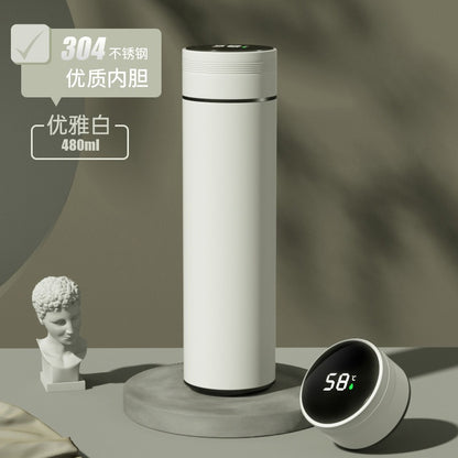 Intelligent Temperature Display 304 Stainless Steel Thermos Cup Tea and Water Separation Smart Outdoor Sports Vacuum Large Capacity Car Cup - image 4