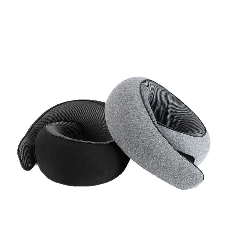 ✅Portable with U-shaped cervical vertebra memory cotton snail pillow outdoor travel car aircraft neck protection pillow source supply - image 5