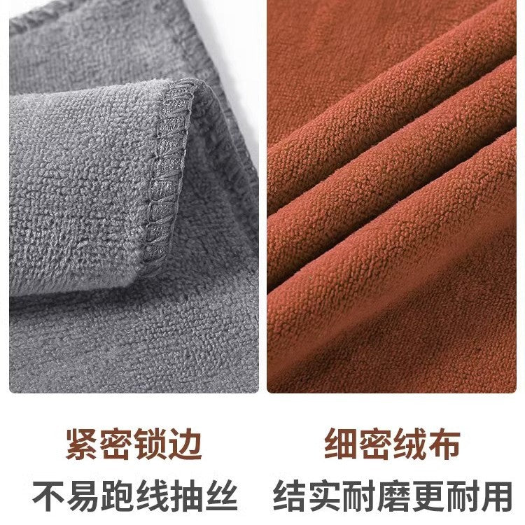 Cleaning Special Towel Absorbent Dish Cloth Thickened Dish Cloth Not Easy to Lose Hair Housekeeping Household Cleaning Car Washing Glass Cleaning - image 4