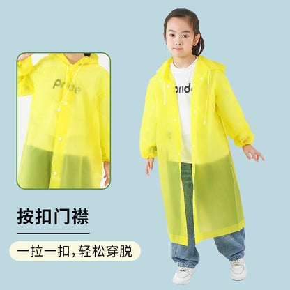 EVA non-disposable raincoat wholesale thickened adult hiking student light drifting children's electric car raincoat - image 2