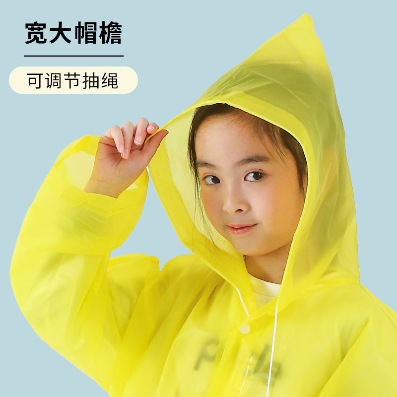 EVA non-disposable raincoat wholesale thickened adult hiking student light drifting children's electric car raincoat - image 3