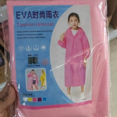 EVA non-disposable raincoat wholesale thickened adult hiking student light drifting children's electric car raincoat - image 4