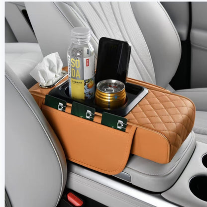 Z4P Car Armrest Box Pad Hei Pad small size 4-in -1 Car Tissue Box Storage Bag Water Cup Holder Multifunctional - image 1