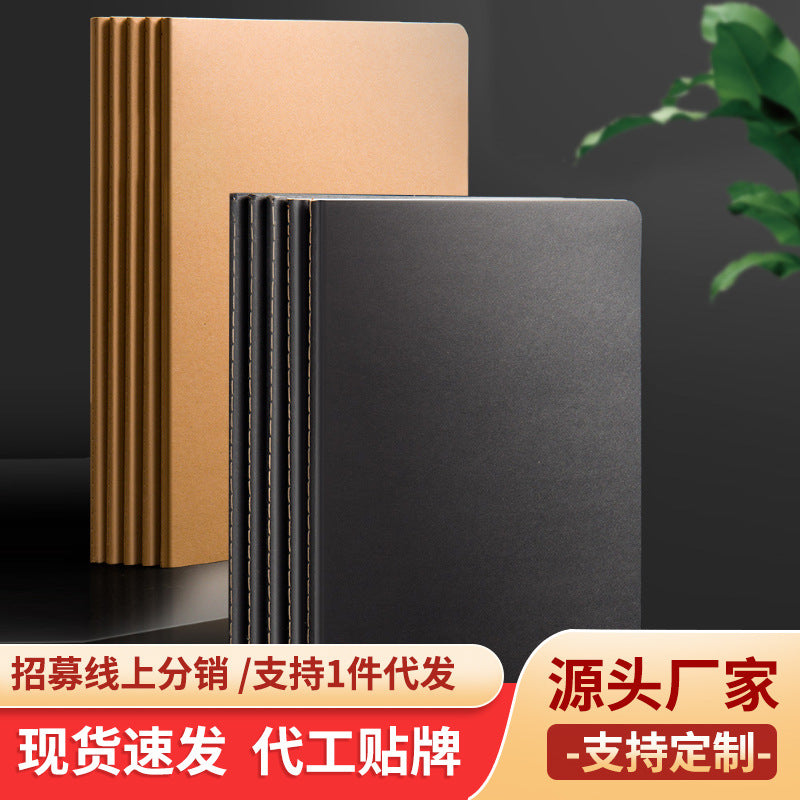 b5 notebook wholesale student exercise book kraft paper car line notebook exercise book factory in stock wholesale - image 1