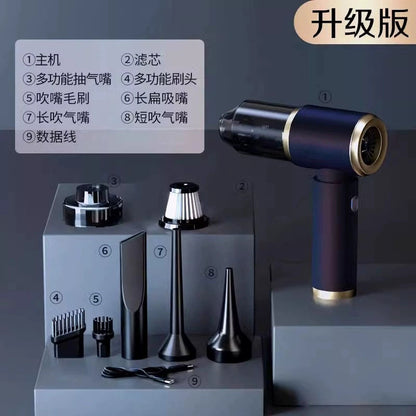 Cross-border car-mounted wireless vacuum cleaner multi-functional powerful blowing suction household small hand-held high-power dust dryer - image 3