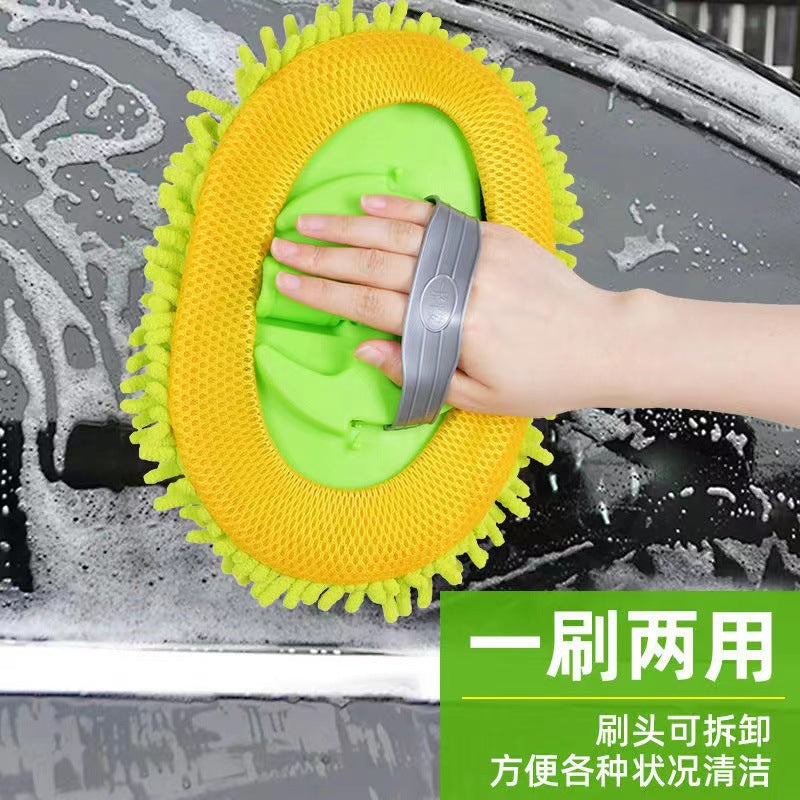 Car washing mop special brush brush soft hair does not hurt the car with car cleaning artifact long handle tool telescopic non-pure cotton - image 4