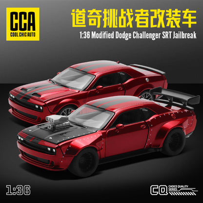 Caiper assembled 1/36 Dodge Challenger modified car alloy car model detachable accessories sliding toy - image 1