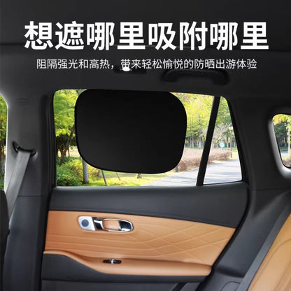 Wholesale car electrostatic adsorption sunshade sunscreen heat insulation sunshade window privacy curtain car sun visor - image 3