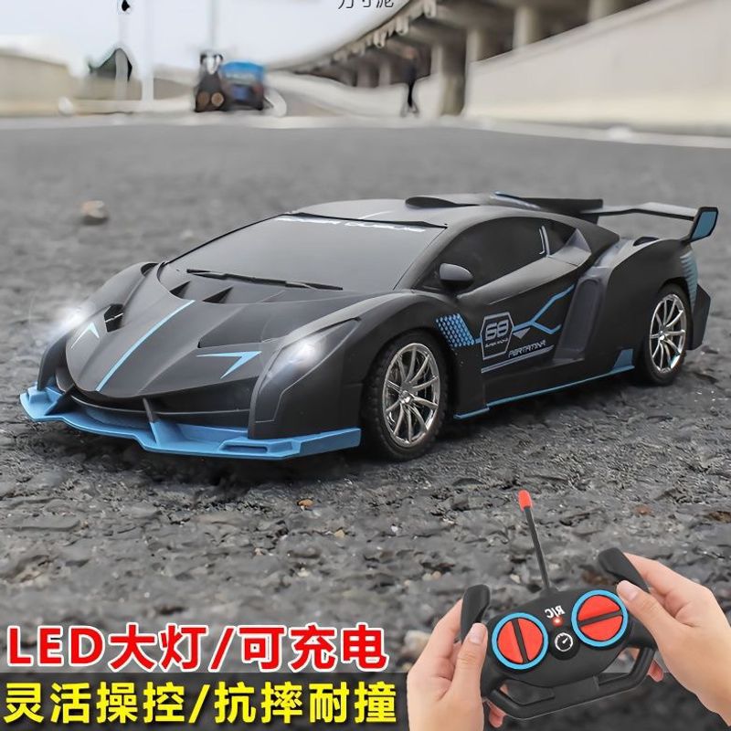 Oversized children's remote control racing car drop-resistant drift sports car rechargeable high-speed car spray toy supply chain - image 2