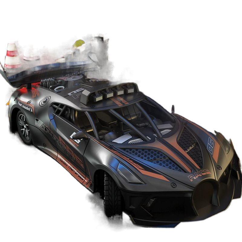 Oversized children's remote control racing car drop-resistant drift sports car rechargeable high-speed car spray toy supply chain - image 5