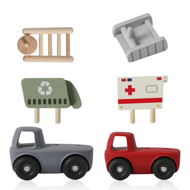 Children's Early Education Educational Multifunctional Toy Silicone Engineering Car Car-Shaped Entertainment Car Model Car - image 5