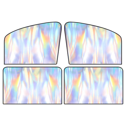 New Laser-Colored Magnetic Car Sunshade Curtain, Opaque Titanium Silver Magnetic Sunshade for Car Side Windows - image 5