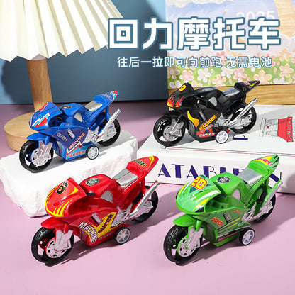 Children's Huili Motorcycle Cool Boys Motorcycle Model Ornaments Anti-fall and Play Kindergarten Toy Stall Wholesale - image 1