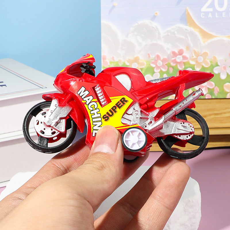 Children's Huili Motorcycle Cool Boys Motorcycle Model Ornaments Anti-fall and Play Kindergarten Toy Stall Wholesale - image 3