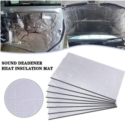 Checkered Pattern 250*180mm Car Soundproofing Cotton Soundproofing Mat Shock-Absorbing Mat Heat Insulation Aluminum Foil Rubber Plastic Cotton Cross-Border Hot Sale - image 2