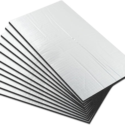 Checkered Pattern 250*180mm Car Soundproofing Cotton Soundproofing Mat Shock-Absorbing Mat Heat Insulation Aluminum Foil Rubber Plastic Cotton Cross-Border Hot Sale - image 5