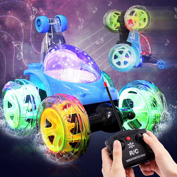 Remote Control Car Dump Truck Stunt Rolling Off-Road Vehicle Car Children Boy Toy Racing Car Rechargeable Light Music - image 1