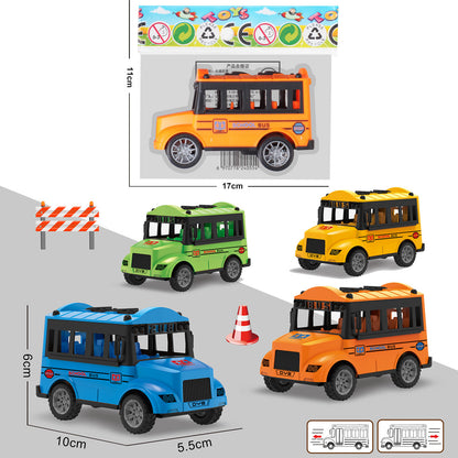 Children's Pull-Back Car School Bus Boys and Girls Educational Toys Claw Machine Small Gifts Street Stall Hot Sale Prizes - image 1