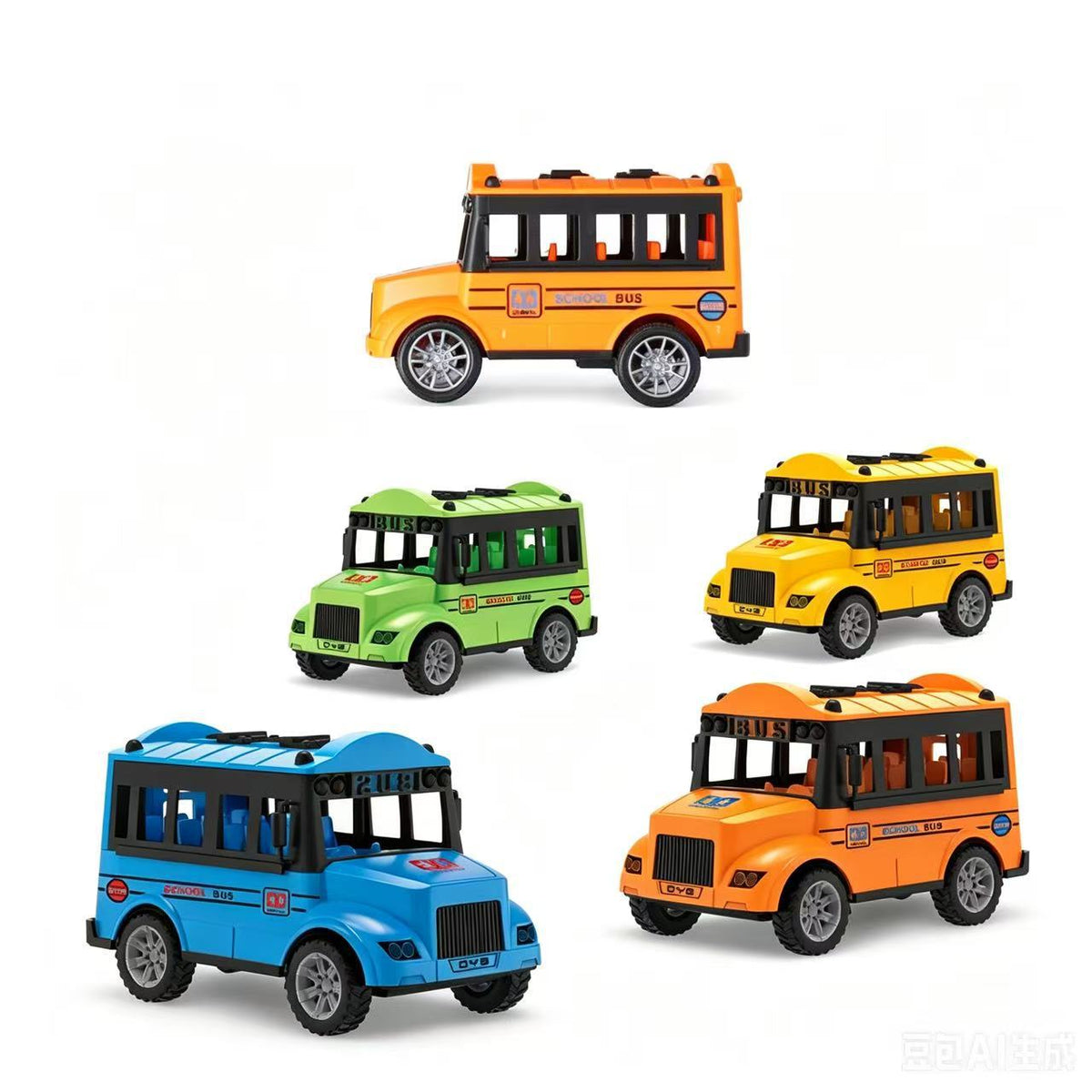 Children's Pull-Back Car School Bus Boys and Girls Educational Toys Claw Machine Small Gifts Street Stall Hot Sale Prizes - image 4