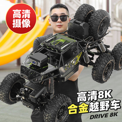 Large remote control car with camera drift four-wheel drive climbing off-road vehicle eight-wheel high-speed racing boy toy - image 1