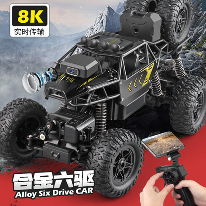 Large remote control car with camera drift four-wheel drive climbing off-road vehicle eight-wheel high-speed racing boy toy - image 3