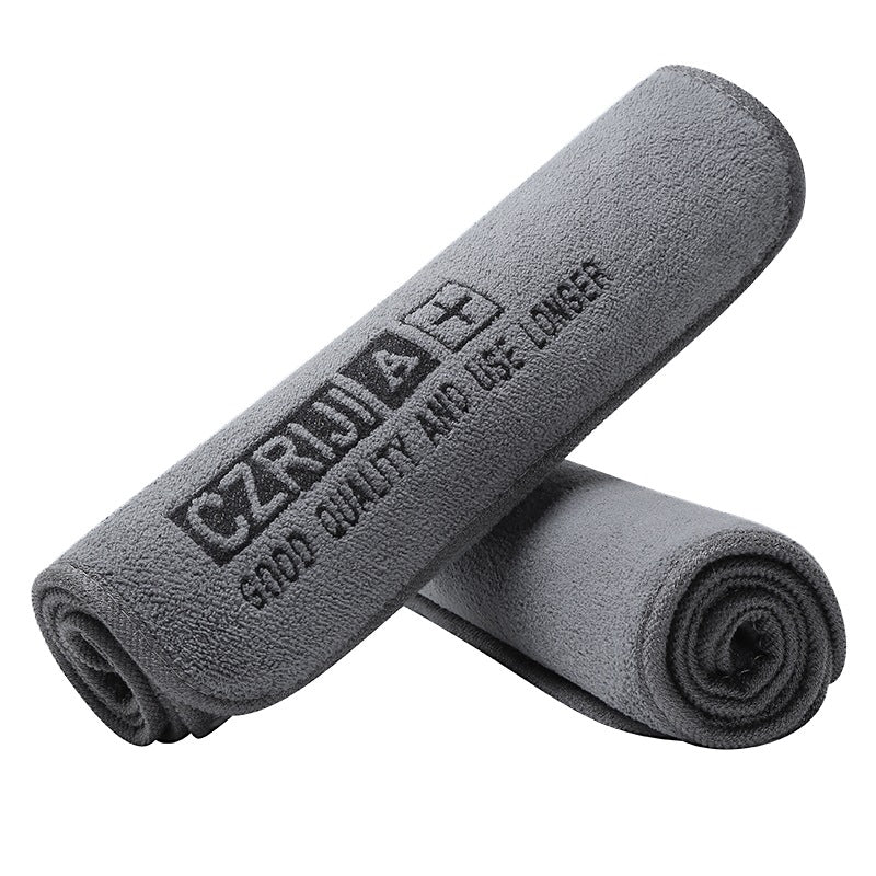 Towel Microfiber Double-Sided Short Velvet Car Wash Towel Car Wipe Cloth Towel Absorbs Water and Does Not Shed Lint Car Wipe Towel - image 5