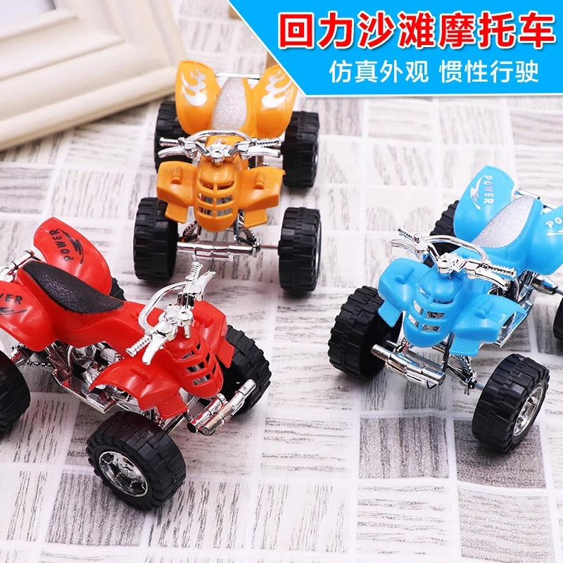Huili Beach Motorcycle Educational Children Inertia Car Model Toy Kindergarten Small Gift Huili Car - image 2