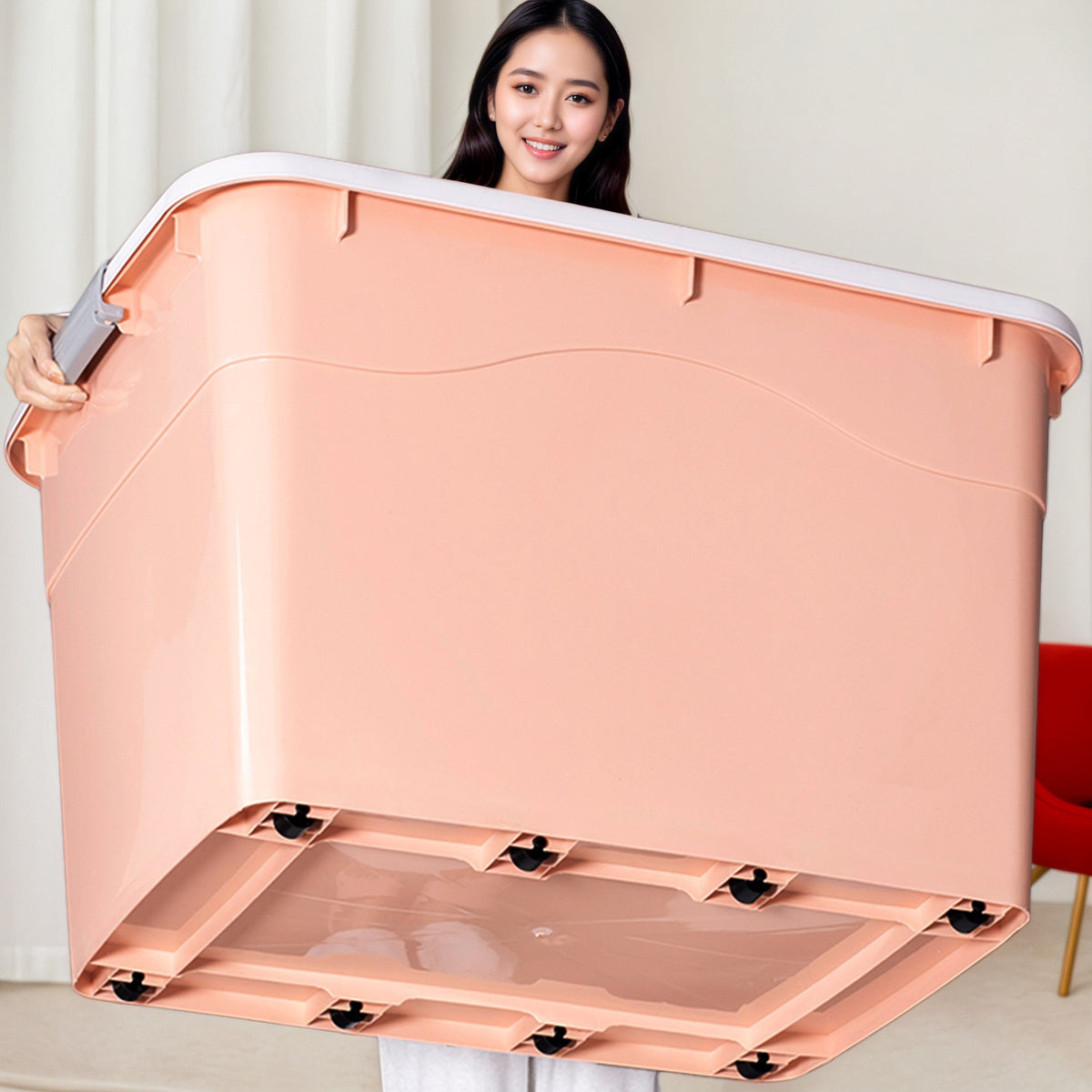 Plastic Storage Box Extra Large Quilt Storage Box Toy Storage Box Moving Clothes Storage Box Car Box - image 4