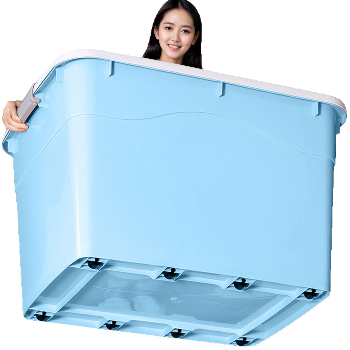 Plastic Storage Box Extra Large Quilt Storage Box Toy Storage Box Moving Clothes Storage Box Car Box - image 5