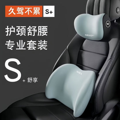 Car Lumbar Headrest Car Lumbar Cushion Driving Seat Backrest Artifact Car Cushion Head Pillow Waist Protection Pillow - image 3