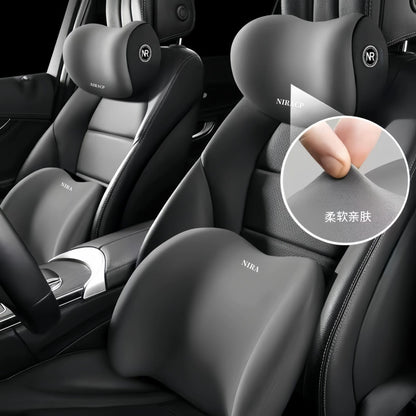 Car Lumbar Headrest Car Lumbar Cushion Driving Seat Backrest Artifact Car Cushion Head Pillow Waist Protection Pillow - image 4