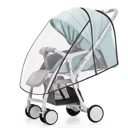 Twin baby stroller rain cover children's car windshield baby umbrella car rain cover stroller protective cover raincoat - image 3