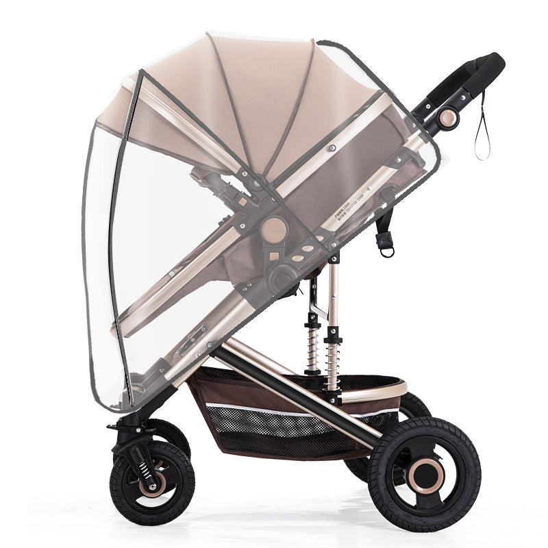 Twin baby stroller rain cover children's car windshield baby umbrella car rain cover stroller protective cover raincoat - image 5