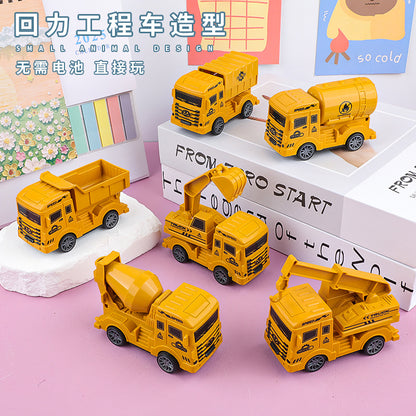 Children's inertial pullback engineering truck excavator boy pullback toy car car stall toy supply wholesale - image 3