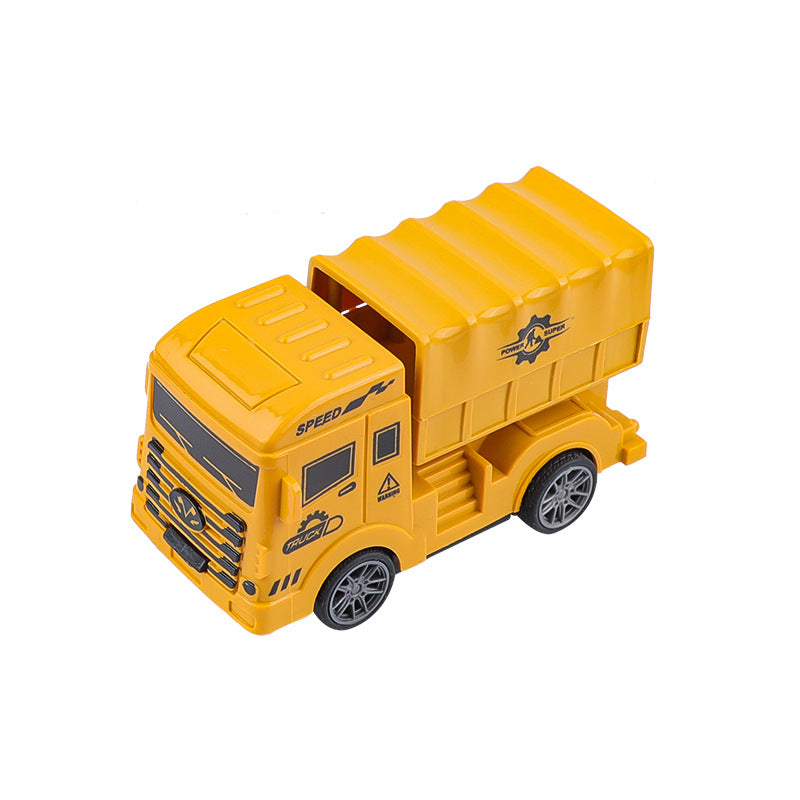 Children's inertial pullback engineering truck excavator boy pullback toy car car stall toy supply wholesale - image 5