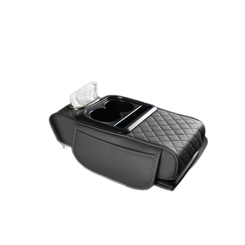 Car Armrest Box Heightening Pad, Central Armrest Box, Multifunctional Four-In-One Car Tissue Box, Water Cup Holder, Storage - image 5
